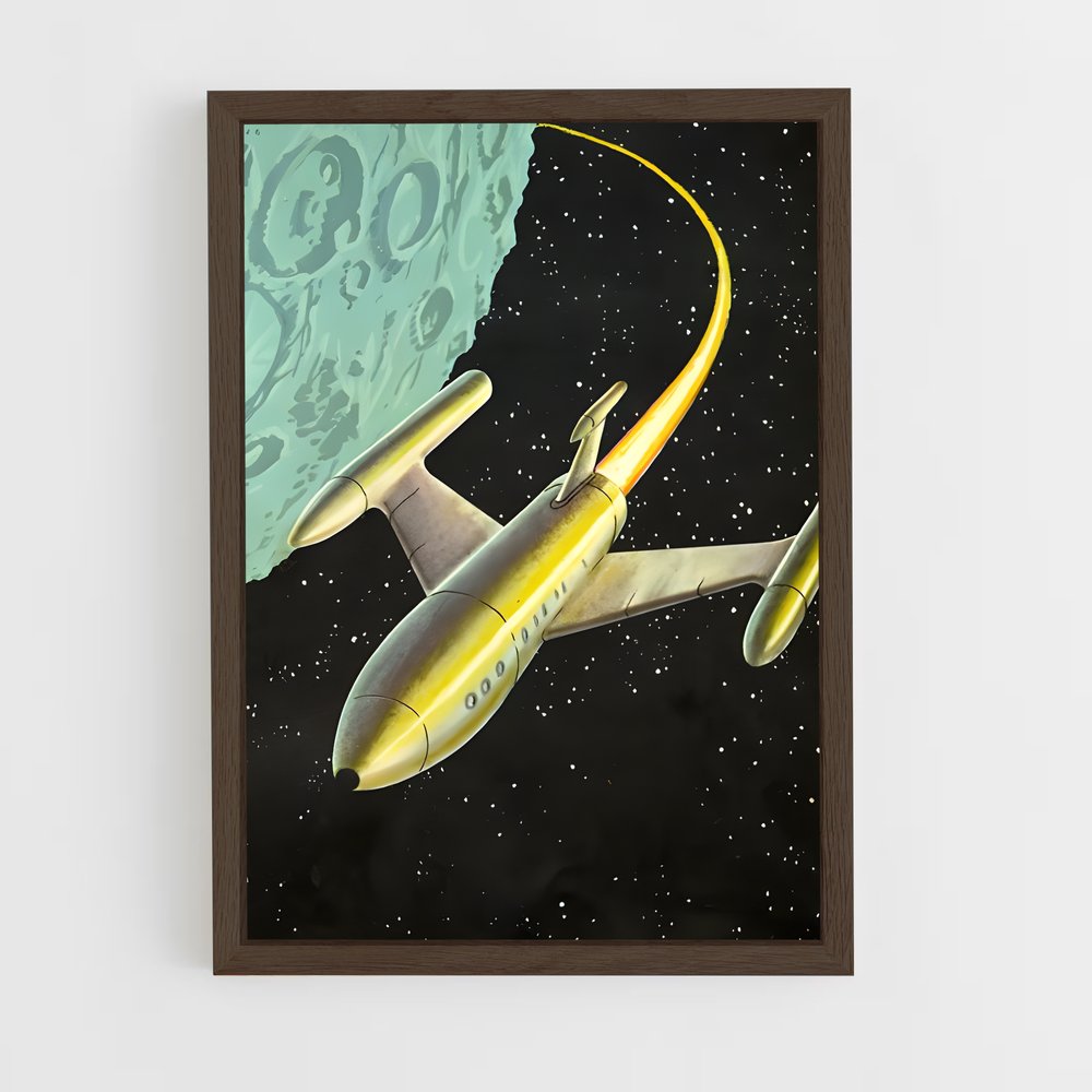 Poster L'Odyssée Lunaire – affiche Espace rétro (vue 5)